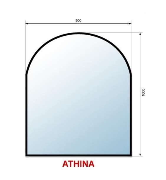 KRATKI Kratki sklenená podložka pod pec 5mm ATHINA